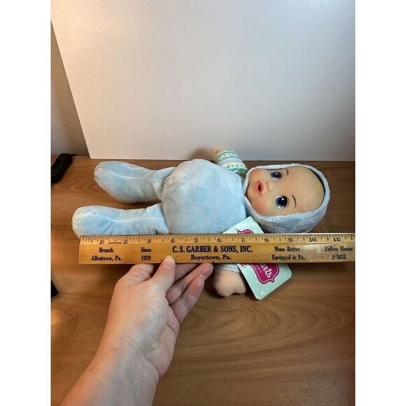 Plush Doll Baby Tender Hearts Collection Puppy Hoodie Soft Body Blue 12” NWT - Picture 9 of 9